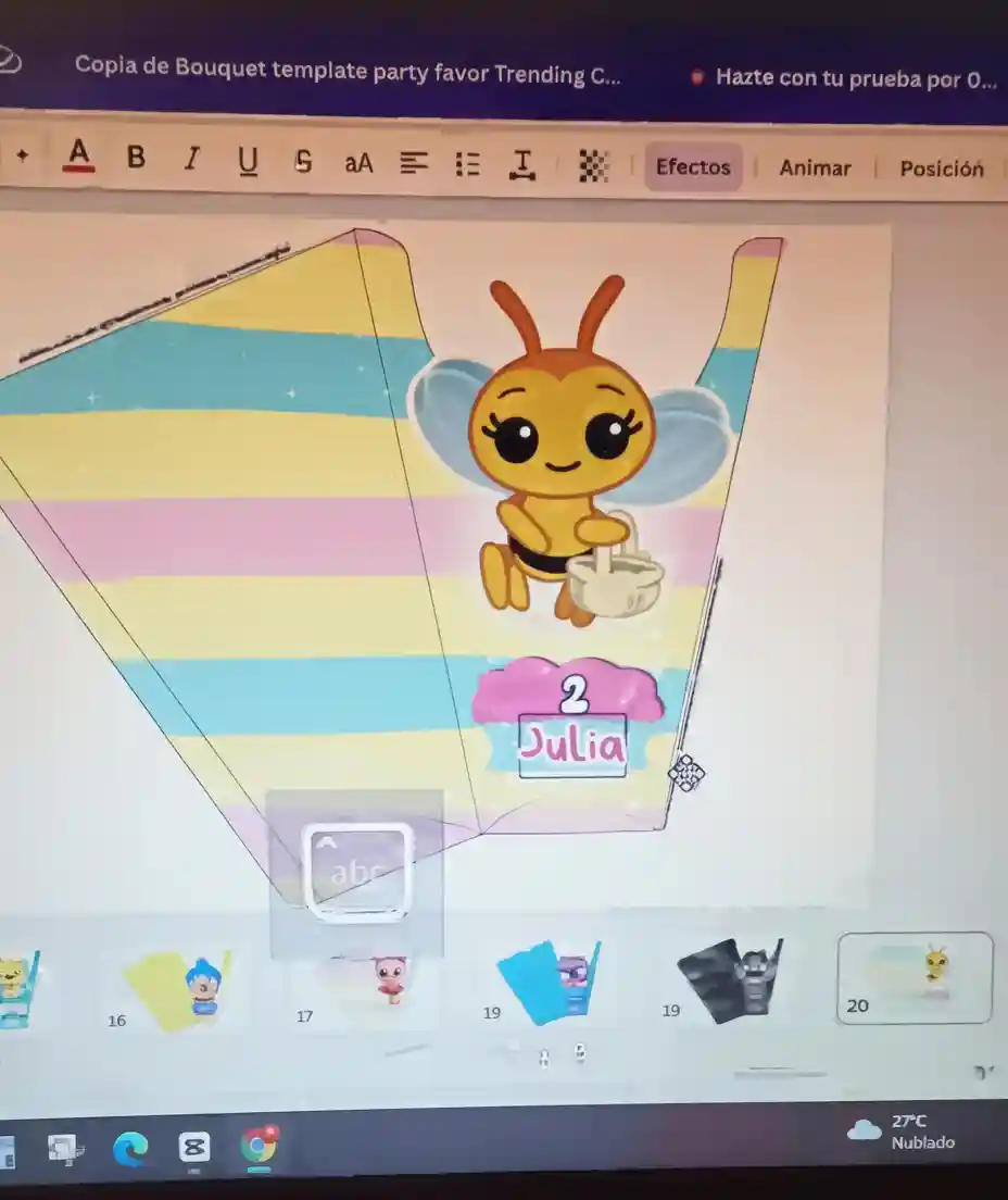 Kit de festa editável