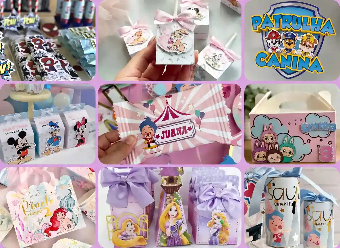 Kit de festa editável